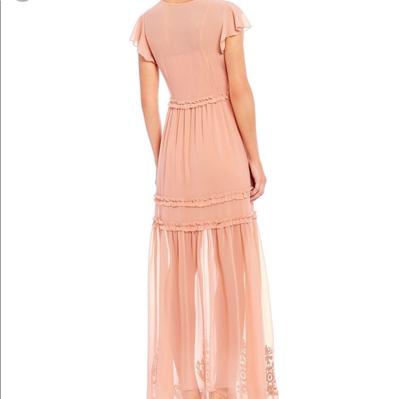 Chelsea&Violet Embroidered Prairie Maxi Dr… - Picture 2 of 7